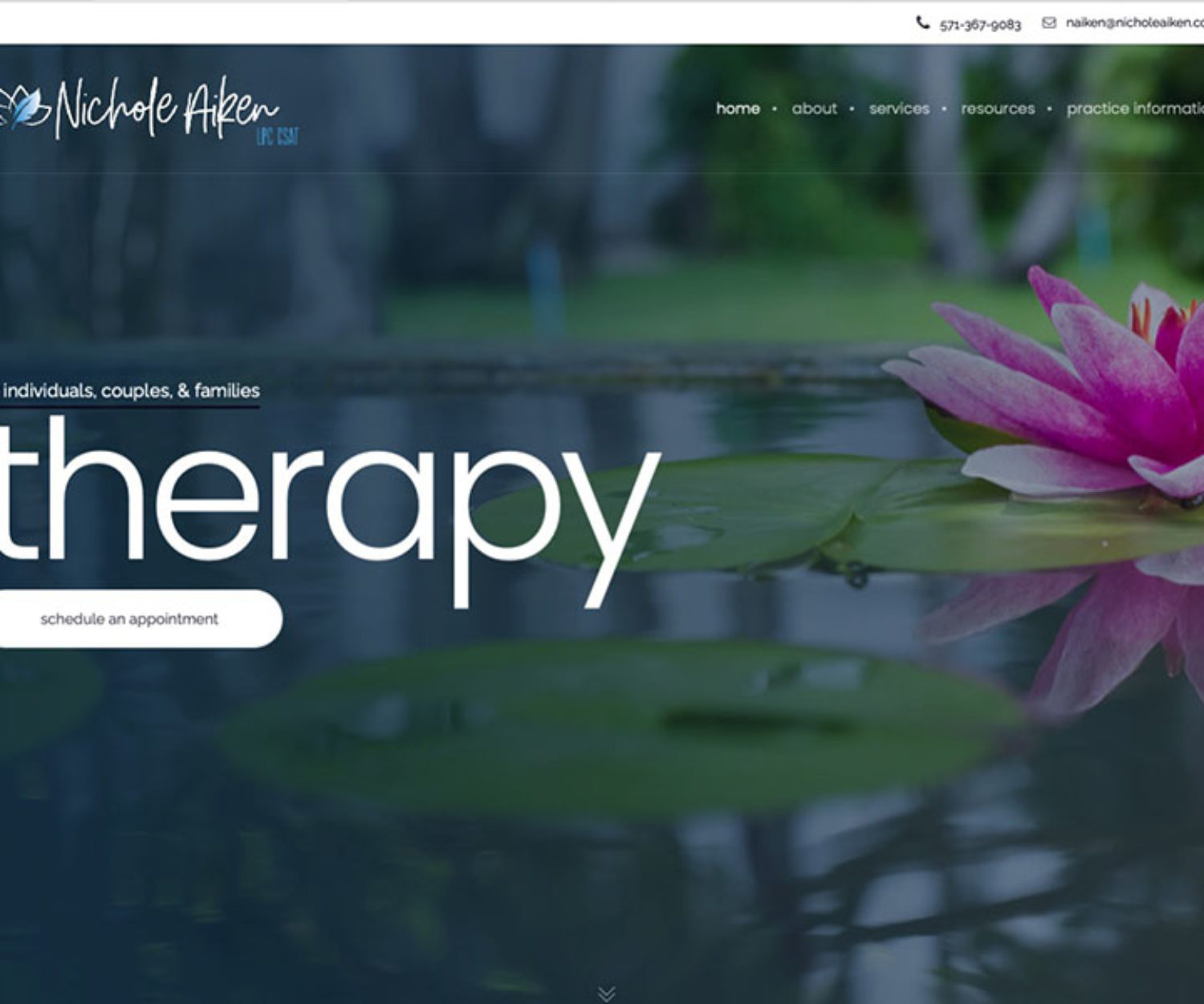 therapy website demo